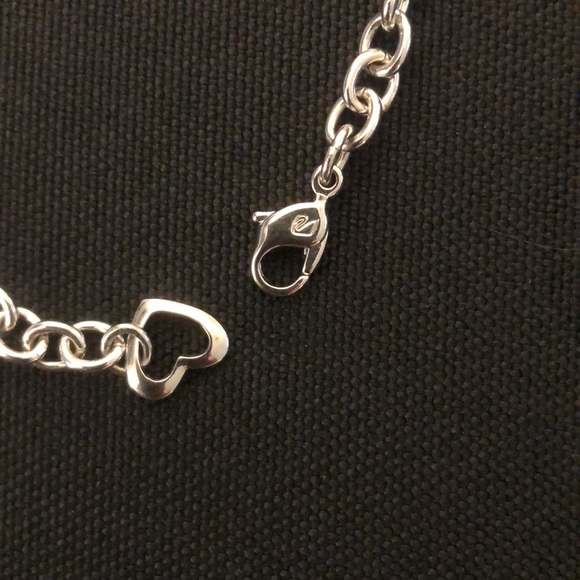 ‼️SOLD‼️ SWAROVSKI chain link bracelet with open heart surrounded by crystals. - Picture 2 of 7